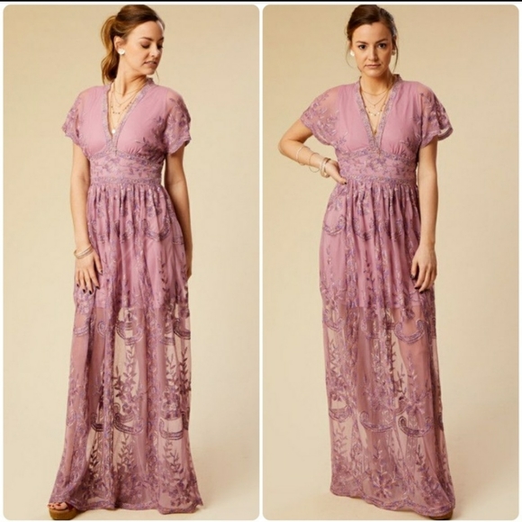 Altar'd State Dresses & Skirts - Altar'd State embroidered maxi